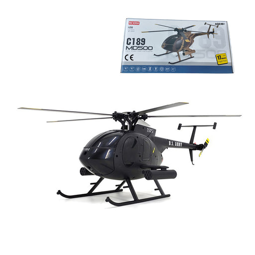 MD500 C189 Little Bird Aircraft Model 1/28 2.4G 4CH Single-Rotor Helicopter Model enginediyshop