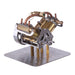 Mini V4 Steam Engine Miniature Steam Engine Model without Boiler - enginediy