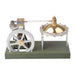 ENJOMOR Single Cylinder Steam Engine Model Retro Metal Vertical Transparent Steam Engine with Boiler enginediyshop