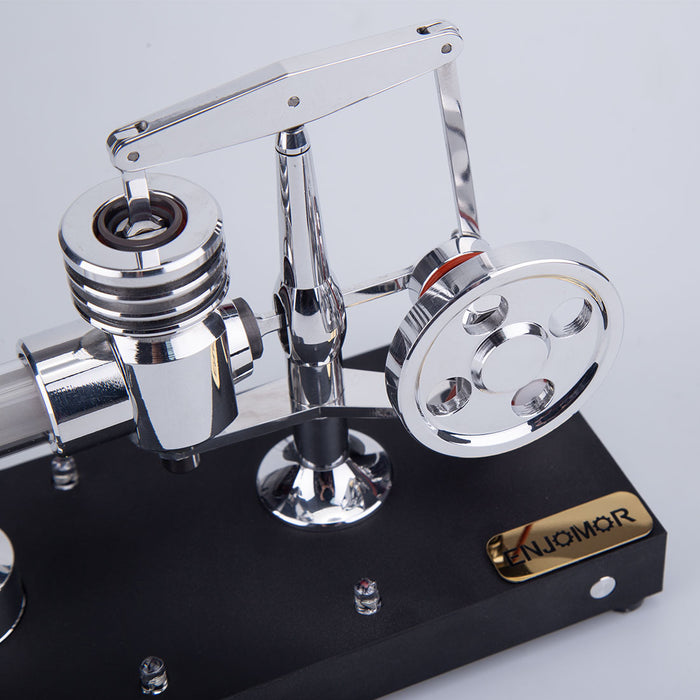 ENJOMOR Metal Balance Hot-air Stirling Engine Model with LED Lighting Set Educational Toys Gifts enginediyshop