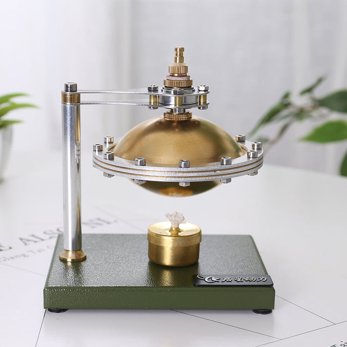 UFO Spin Suspension Steam Engine Model DIY Engine Kit with Copper Boiler and Alcohol Lamp - enginediy