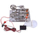 2 Cylinder Hot Air Stirling Engine Generator Model with Voltage Digital Display Meter Bulb enginediyshop