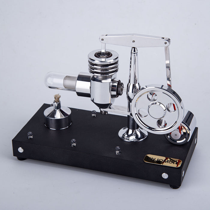 ENJOMOR Metal Balance Hot-air Stirling Engine Model with LED Lighting Set Educational Toys Gifts enginediyshop