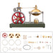 ENJOMOR Retro Steam Engine Kit with Spherical Boiler Support and Additional Load enginediyshop