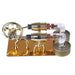 2 Cylinder Stirling Engine Model Engine Teaching Show Model Science Educational Toys - Golden - enginediy