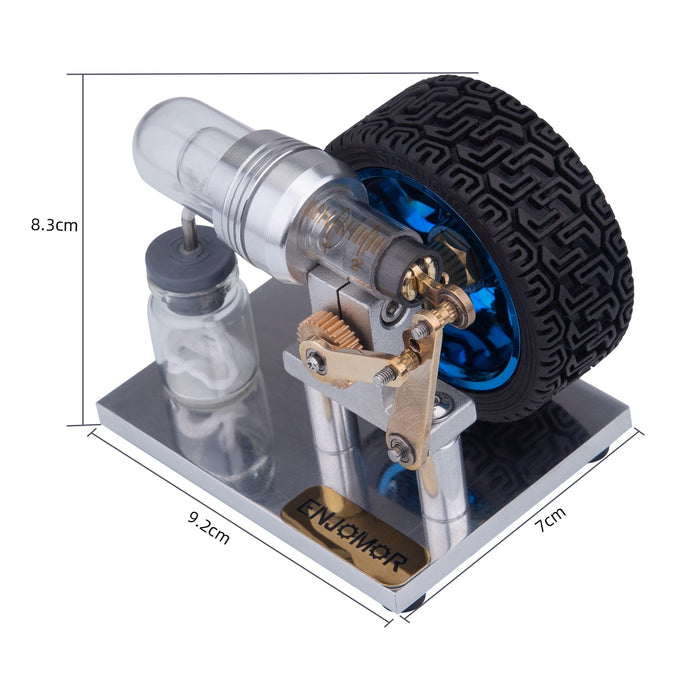 ENJOMOR Miniature Mini Alpha Rocker Arm Connecting Rod Stirling Engine Model Science Education Toy Enthusiast Gift enginediyshop