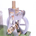 ENJOMOR Single Cylinder Steam Engine Model Retro Metal Vertical Transparent Steam Engine with Boiler enginediyshop