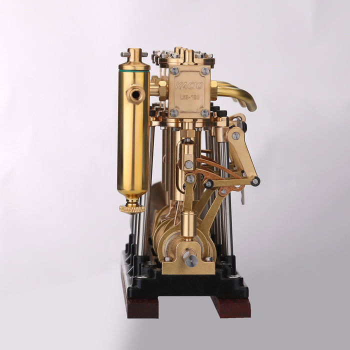 KACIO LS3-13S Steam Engine 3-cylinder Reciprocating Engine with Oil Cup Reverse Rotation enginediyshop