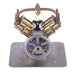 Mini V4 Steam Engine Miniature Steam Engine Model without Boiler - enginediy