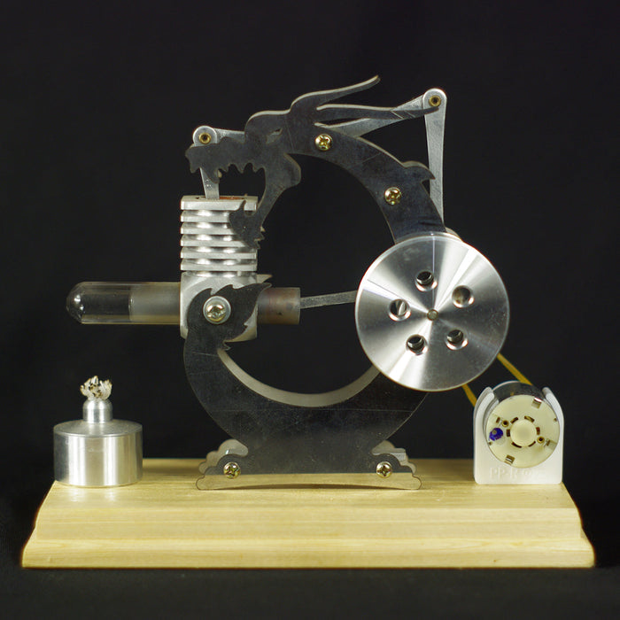 Single Cylinder Stirling Engine Generator Model Dragon-shape Balance Science Experiment Teaching Aids Gift enginediyshop