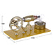 ENJOMOR Single Cylinder Stirling Engine Model Science Educational Toys - Golden enginediyshop