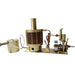 Mini Single-cylinder Steam Engine Set with Boiler for Model Ship within 50cm - enginediy