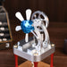 Air Cooled Metal Stirling Engine Model Science Education Collection Toy - enginediy