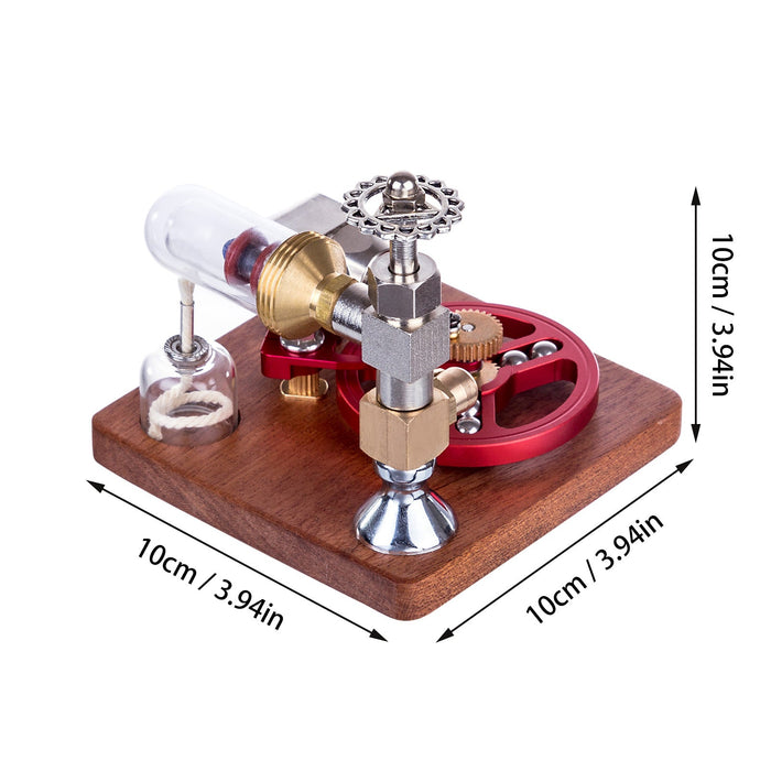 Single Cylinder Stirling Engine Model Speed Adjustable with Ball Bearing Flywheel STEM Science Experiment Set enginediyshop