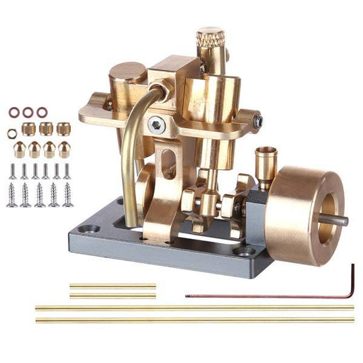 Mini Inline 2 Cylinder Steam Engine Model for 40cm Boat Model Gift Collection - Enginediy - enginediy