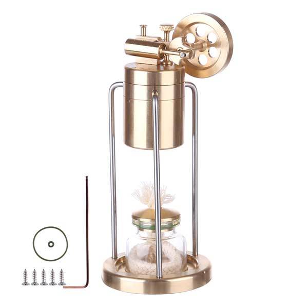 Mini Live Steam Engine Model Single Cylinder Swing Steam Engine with Boiler - enginediy