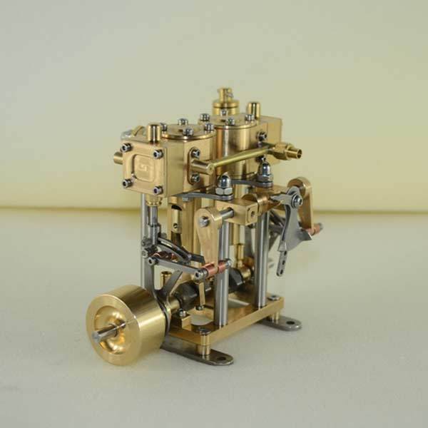 2 Cylinder Marine Steam Engine Reciprocating All Copper Steam Engine Gift Collection - enginediy