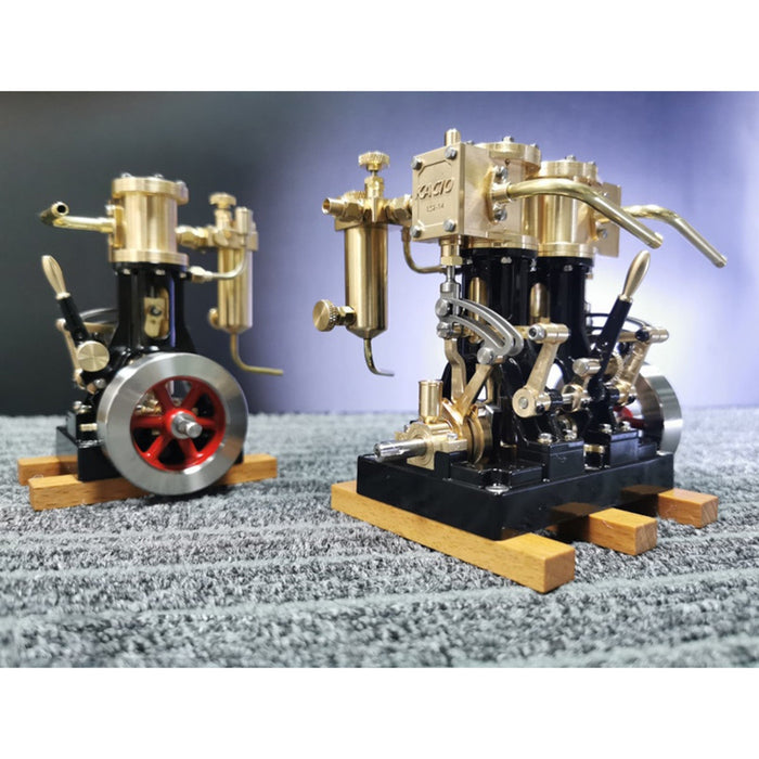 KACIO LS1-14 Single Cylinder Reciprocating Steam Engine Model for Model Ship Model Boat Above 60cm enginediyshop