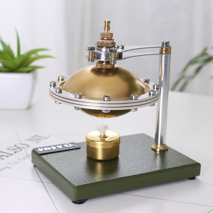 UFO Spin Suspension Steam Engine Model DIY Engine Kit with Copper Boiler and Alcohol Lamp - enginediy