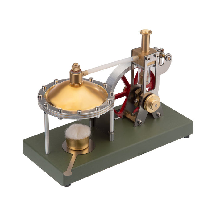 ENJOMOR Retro Steam Engine Kit with Spherical Boiler Support and Additional Load enginediyshop