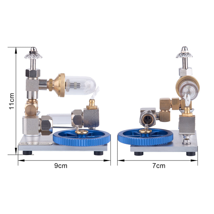 ENJOMOR Mini Horizontal Flywheel Stirling Engine Model with Adjustable Speed Educational Toys&Gifts enginediyshop