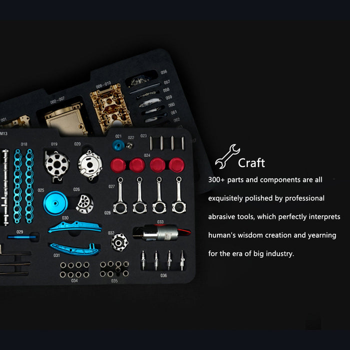 teching metal car engine model kit that works