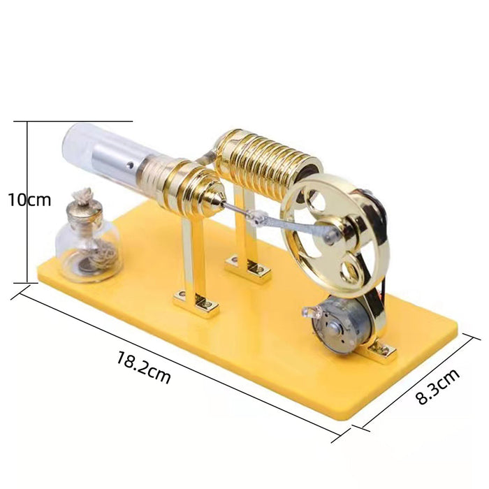 ENJOMOR DIY Assembly Kit Gamma Stirling Engine Generator Model enginediyshop