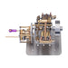 Mini Horizontally Opposed 4-Cylinder Steam Engine Model With Gearbox for Small Steam Model Ship enginediyshop