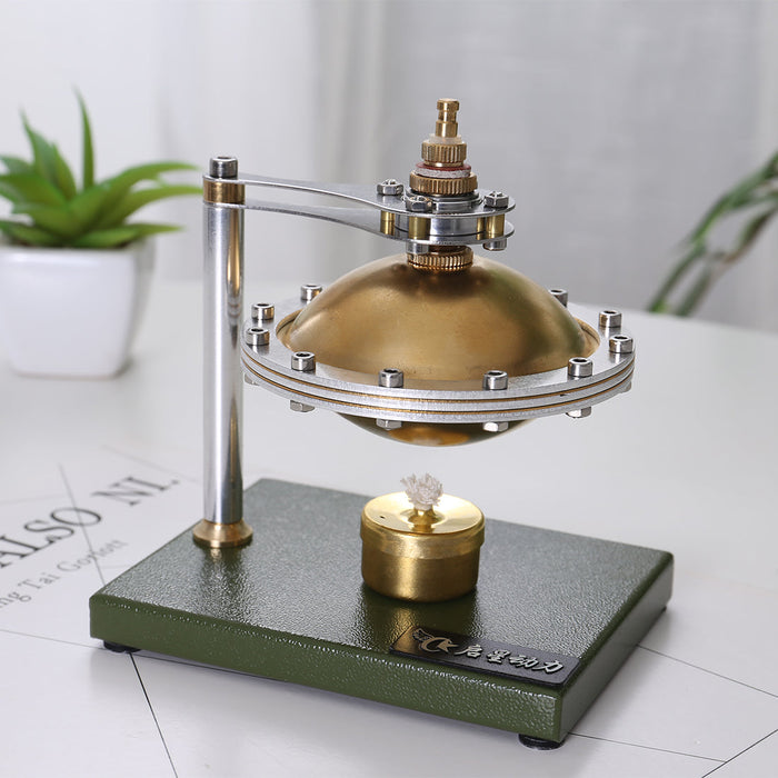 UFO Spin Suspension Steam Engine Model DIY Engine Kit with Copper Boiler and Alcohol Lamp - enginediy